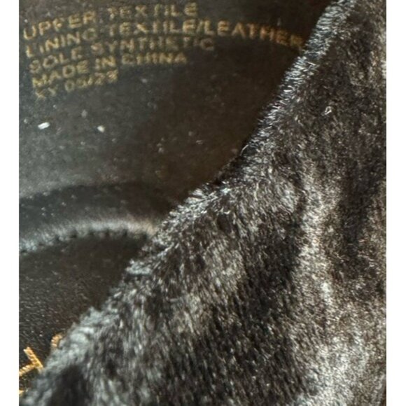 Kurt Geiger Size 37 / 7 Bow Ballerina flats black Velvet Rhinestone Bow Women’s - Picture 10 of 15